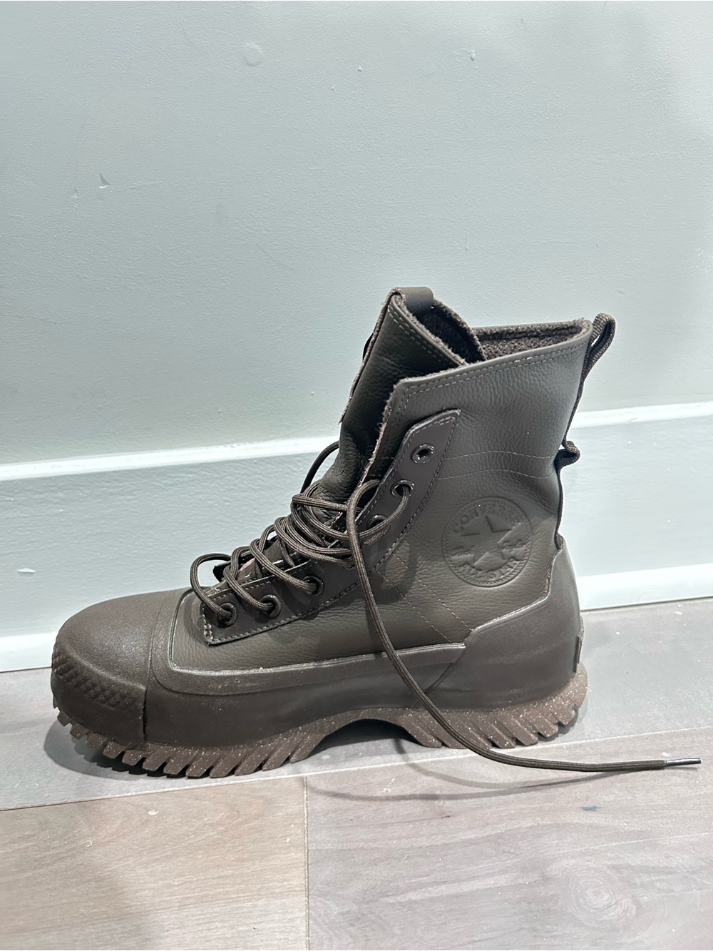 Converse Women's/Boys High-Top Utility Boot in Dark Brown - Picture 16 of 16